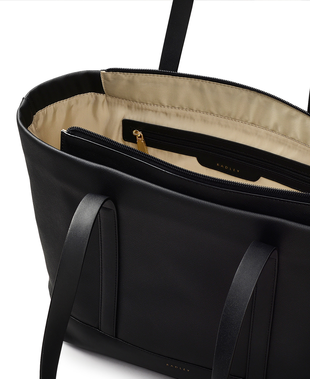 Radley London Suffolk Road Medium Zip Top Grab Bag In Black