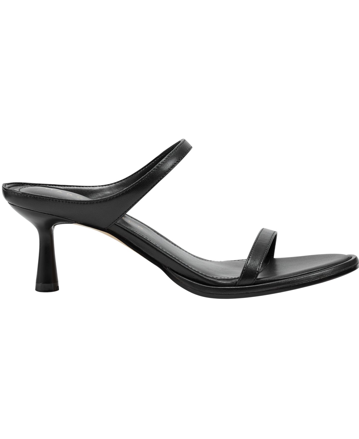 Женские сандалии Marc Fisher LTD Alonde Kitten Heel Dress Sandals, цвет: Чёрный кожаный — фото 2