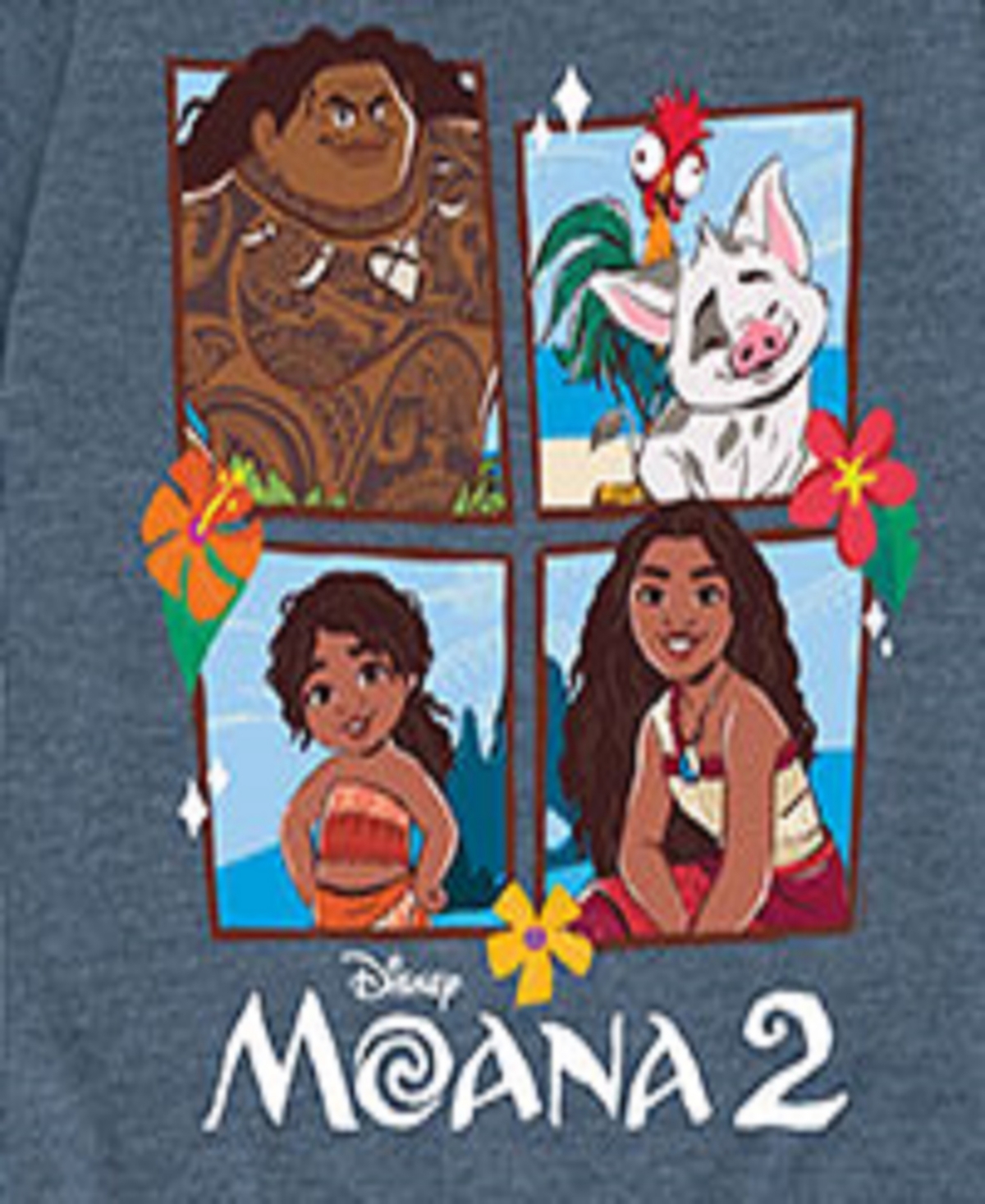 Hybrid Big Boys Moana 2 Graphic Tee In Blue