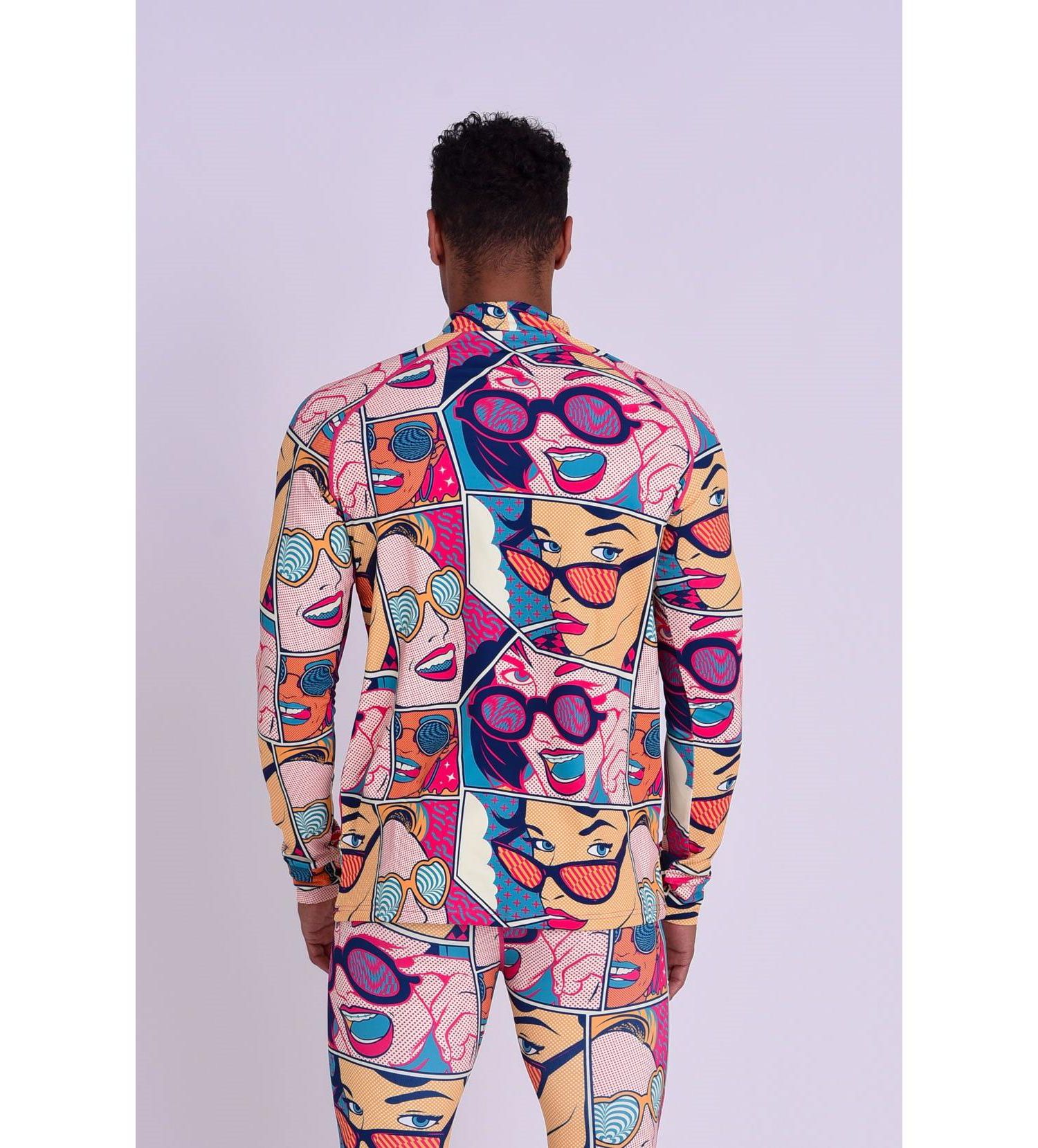 Men's Baselayer Top - Comic Book Candy