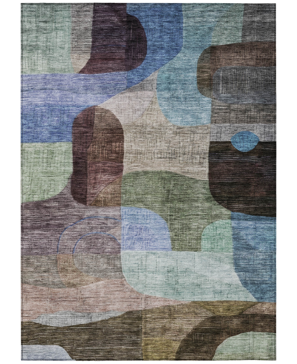Addison Chantille Machine Washable Acn1115 8'x10' Area Rug In Blue
