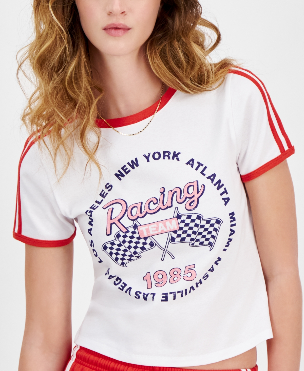 Love Tribe Juniors' Racing Short-Sleeve Baby T-Shirt