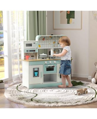 Play Kitchen with Machine, Ice Maker, Stove, Microwave