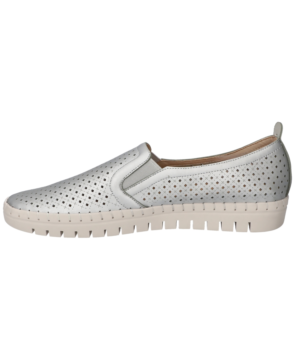 Shop Easy Street Women's Fresh Slip On Sneakers In Silver