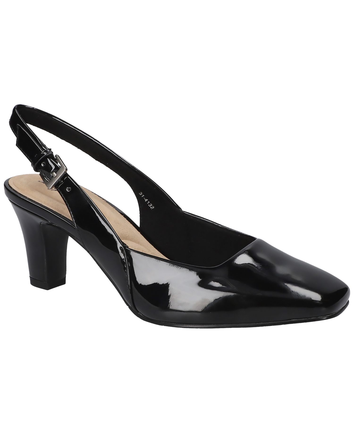 Ritsa Square Toe Slingback Pumps