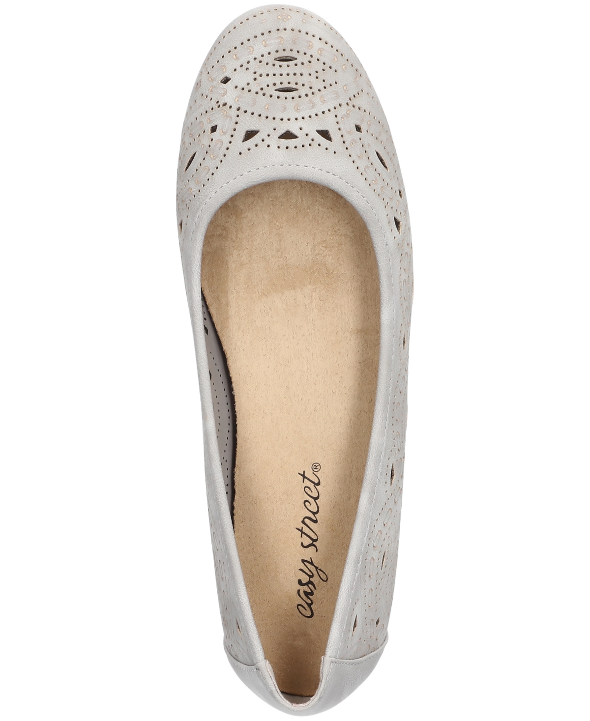EASY STREET WOMEN'S JACKIE SLIP-ON BALLET FLATS 