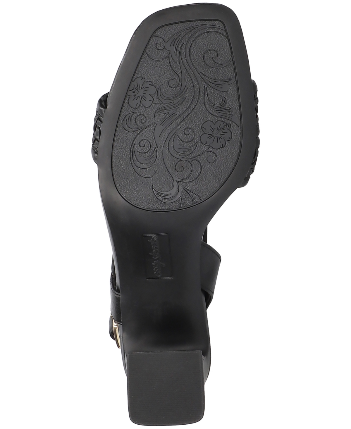 Shop Easy Street Women's Rowan Square Toe Sandals In Black