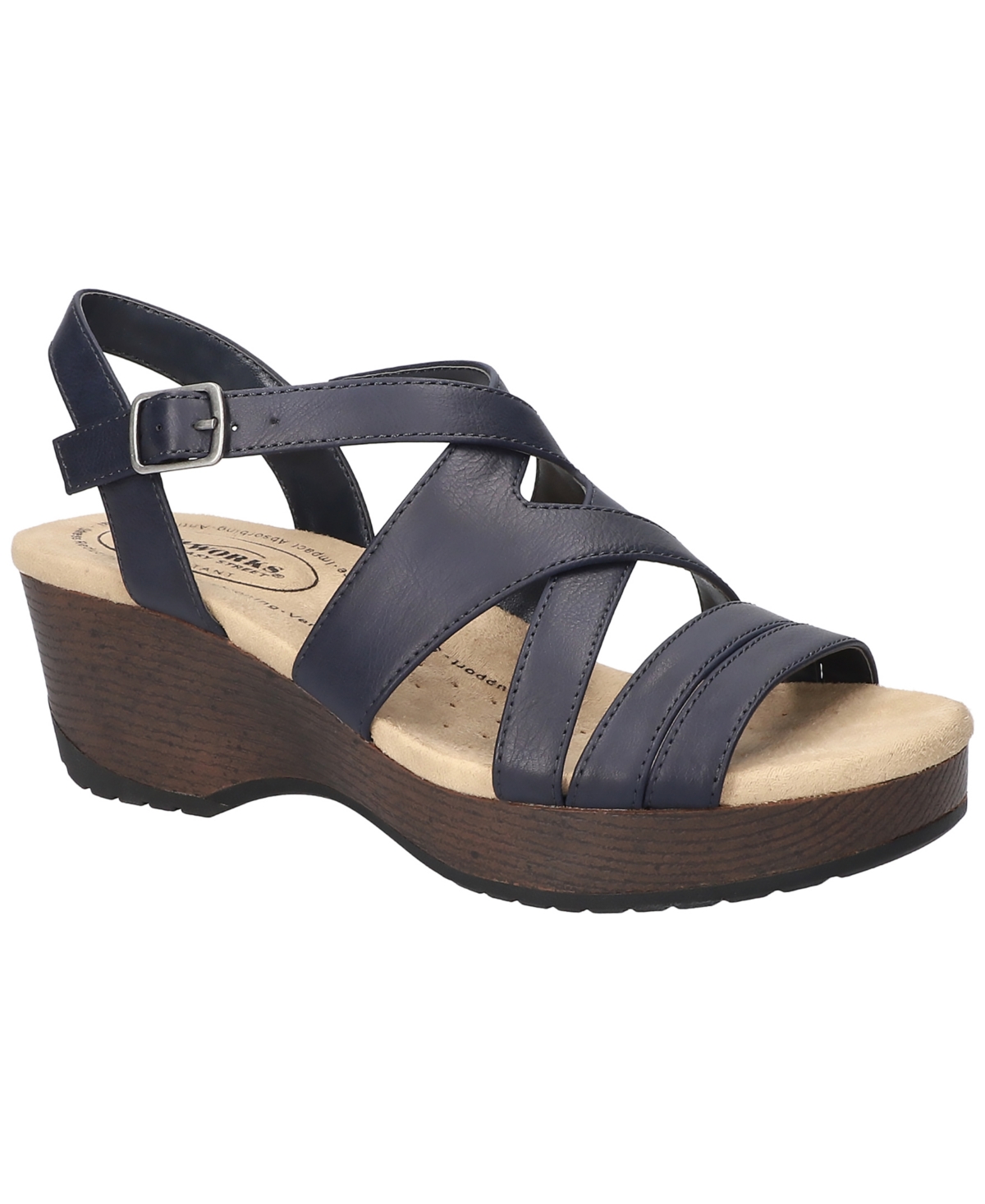 Easy Street Women's Rosella Slip-resistant Sandals In Navy