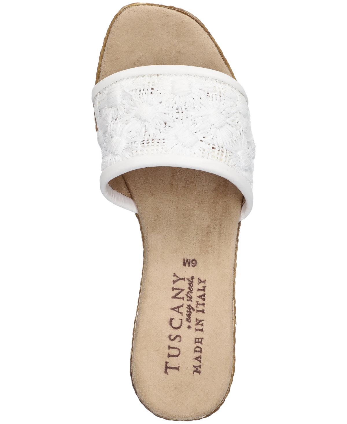 Shop Easy Street Women's Ricci Wedge Heel Sandals In White