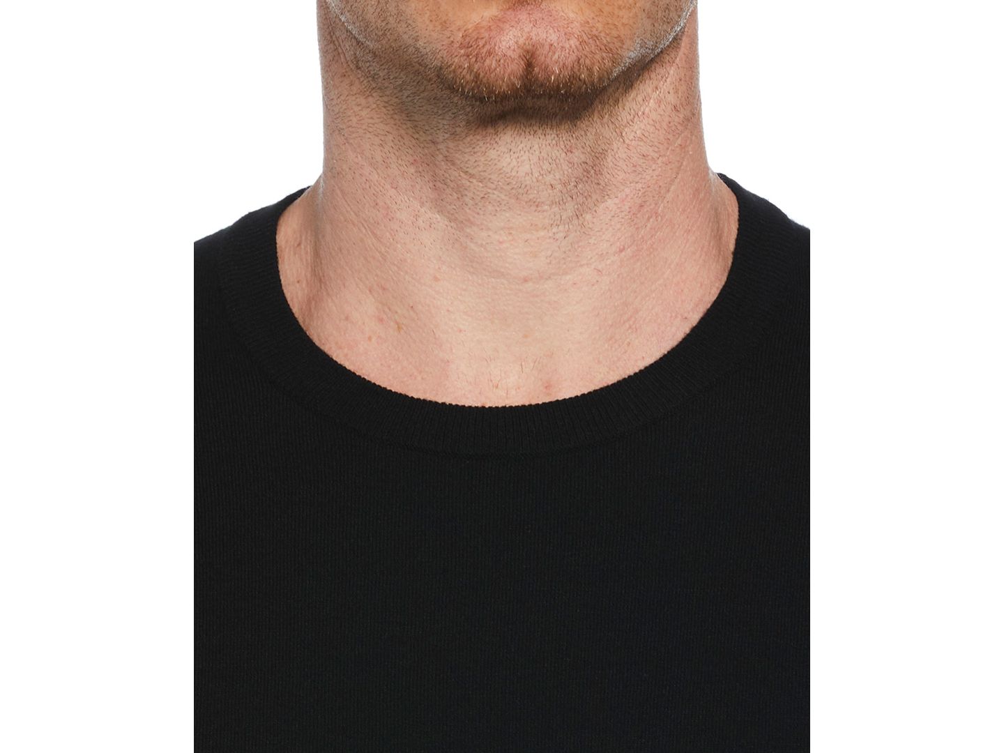 Мужской свитер Perry Ellis Crewneck Tech Pullover, цвет: Чёрный — фото 2