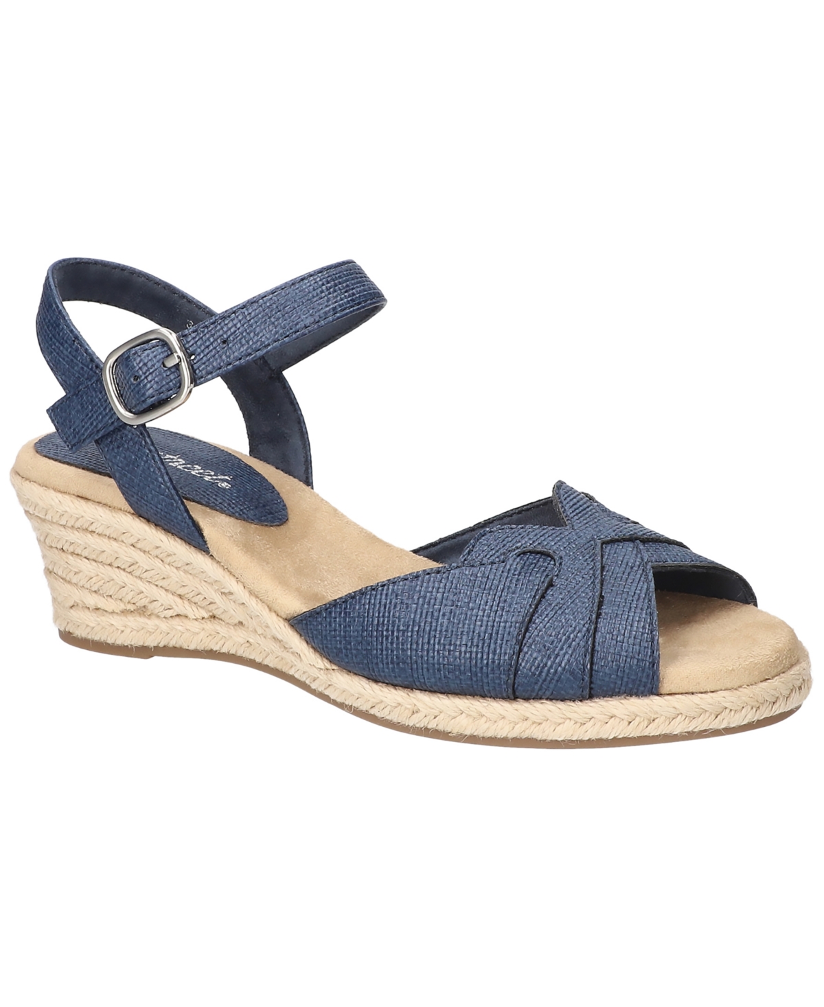 EASY STREET WOMEN'S MIRAMAR ESPADRILLE WEDGE HEEL SANDALS 