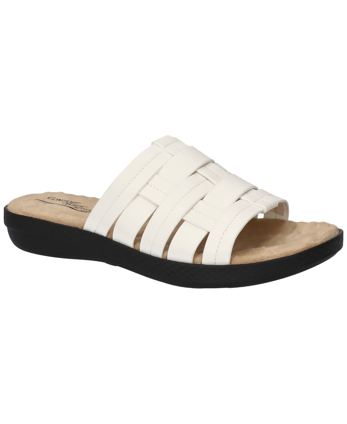 Shop Easy Street Women's Maha Comfort Slide Sandals In White