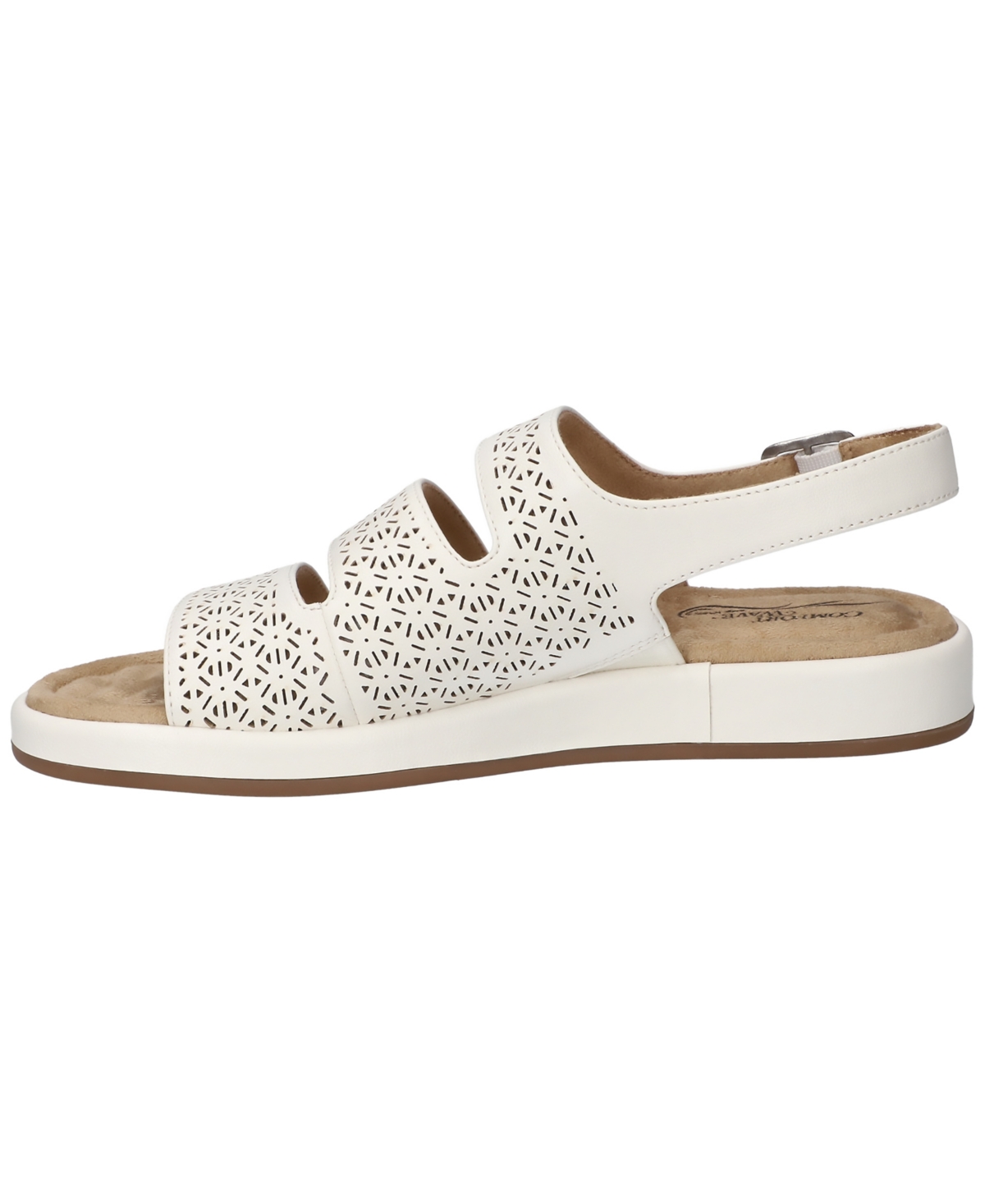 Shop Easy Street Women's Link Comfort Slingback Sandals In White