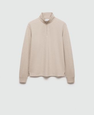 Men's Ribbed-Collar Sweatshirt