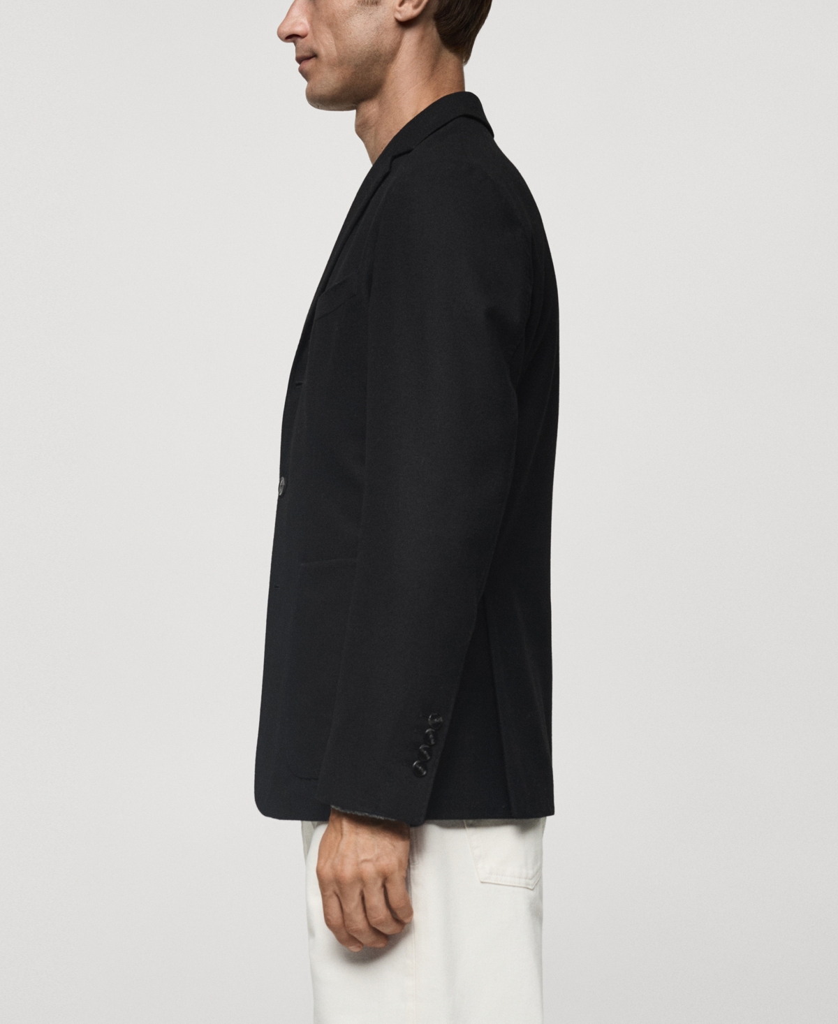 Mango Men's Slim-Fit Wool Blazer