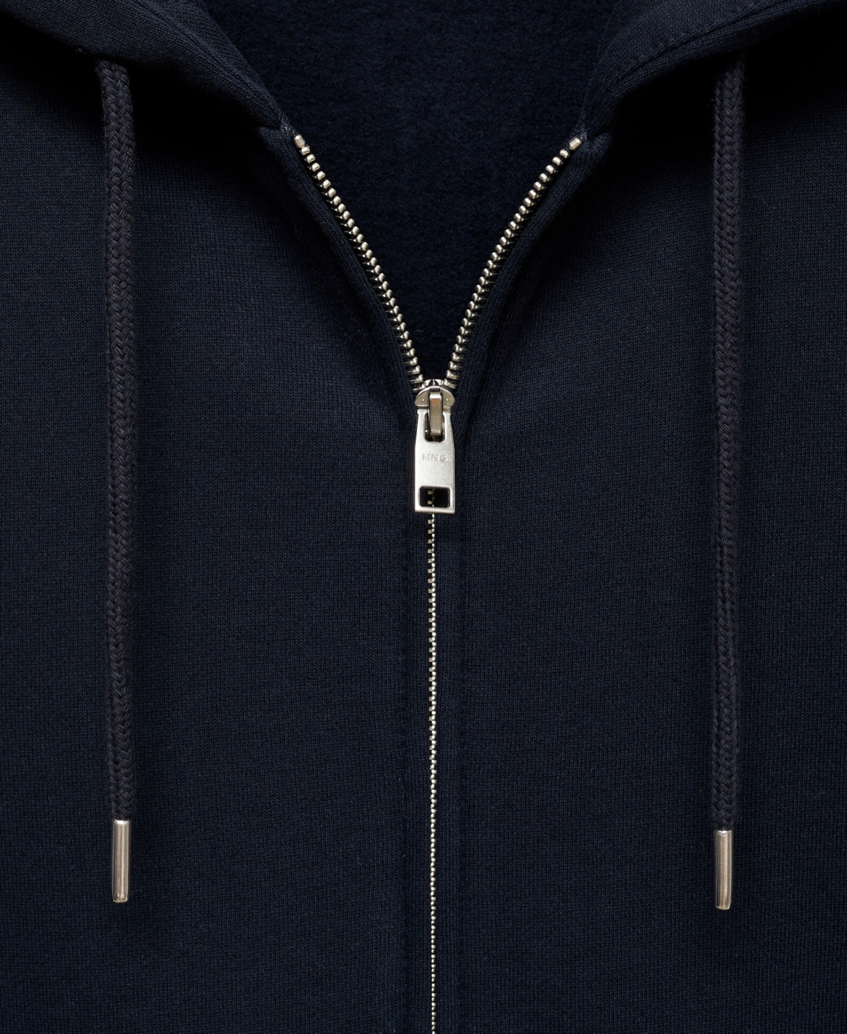 Mango Men's Cotton Zip-Up Hoodie