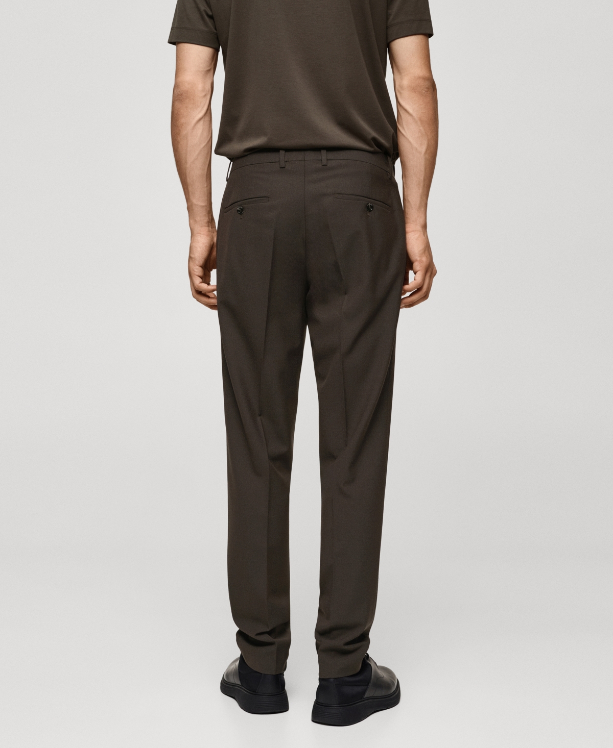 Mango Men's Wool Suit Pants