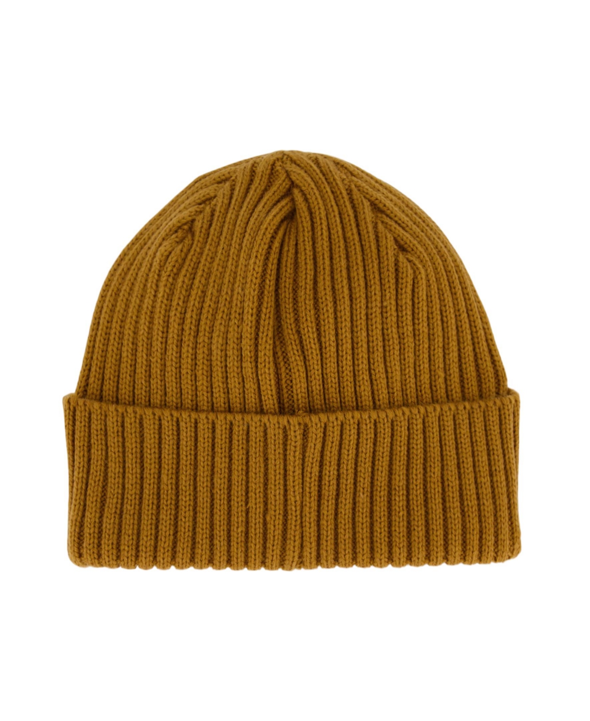 TIMBERLAND MEN'S LEATHER LOGO PATCH RIBBED WATCH CAP 