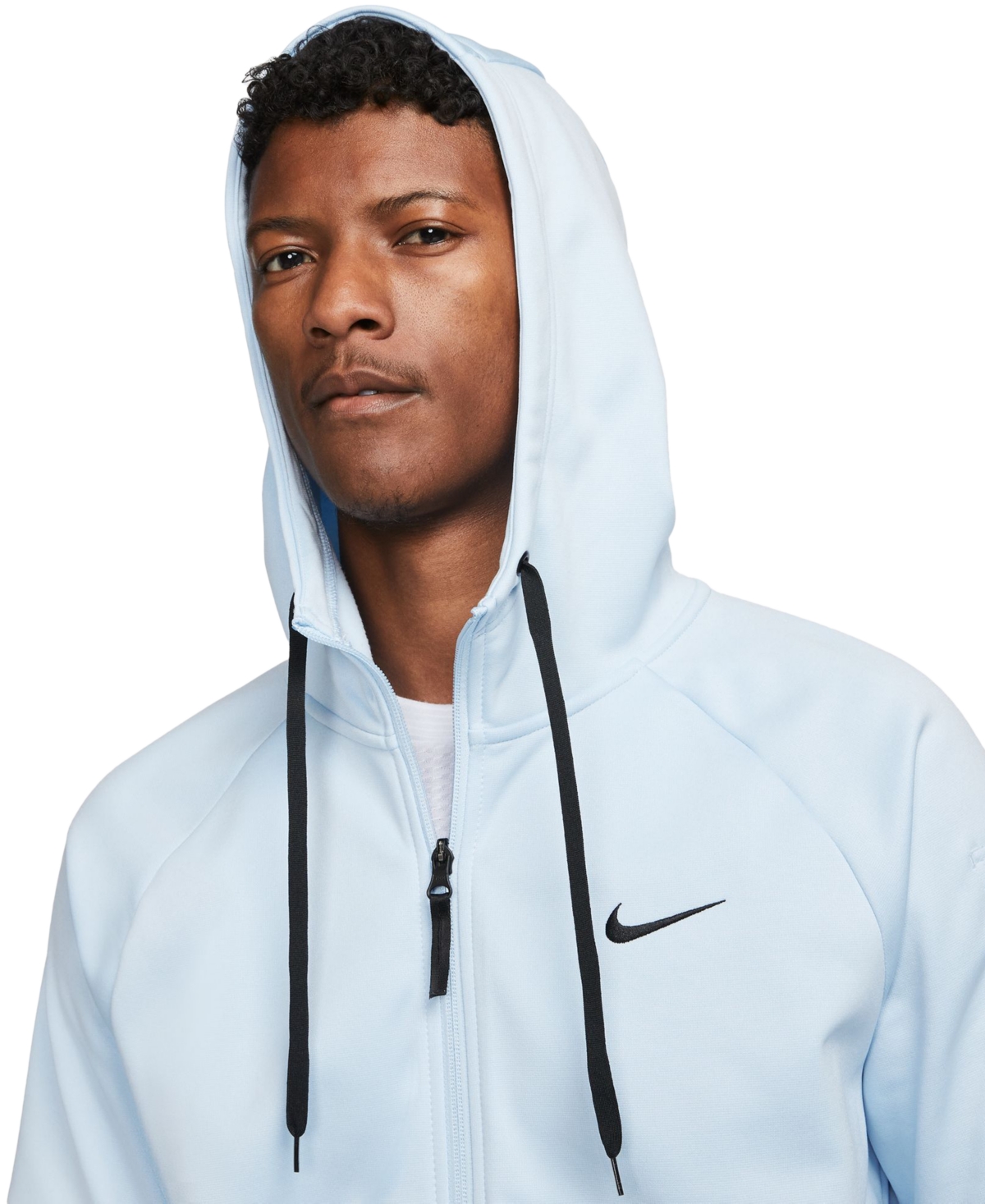 Nike Men's Therma-fit Full-Zip Logo Hoodie -bla