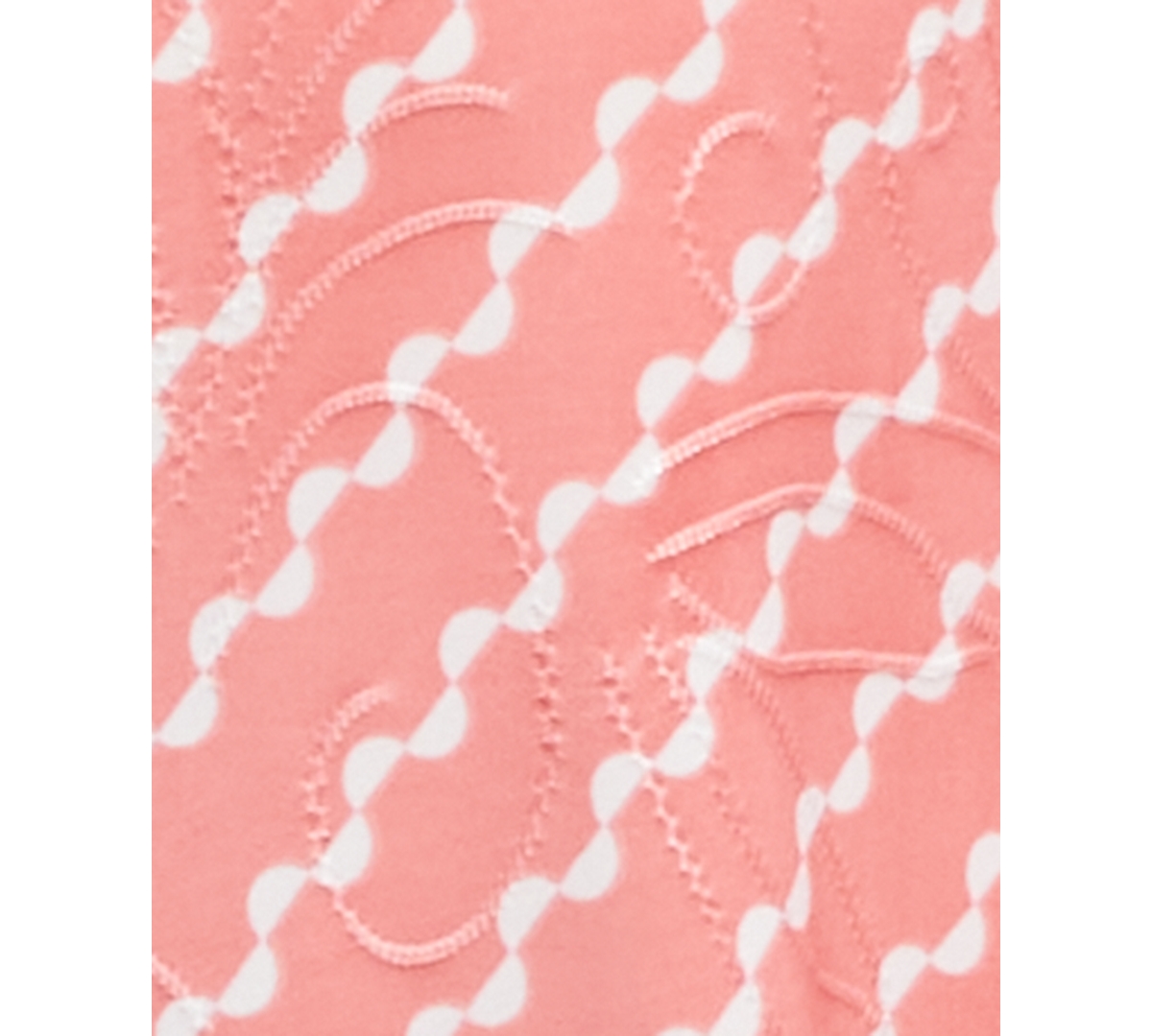 Jm Collection Women's Printed Jacquard Scoop-neck Top, Created For Macy's In Cheerful Peach