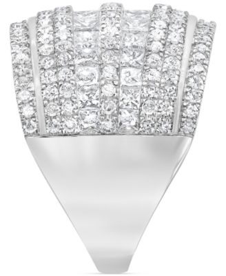 Diamond Cluster Multi Row Ring (3 ct. t.w.) in 14k White Gold