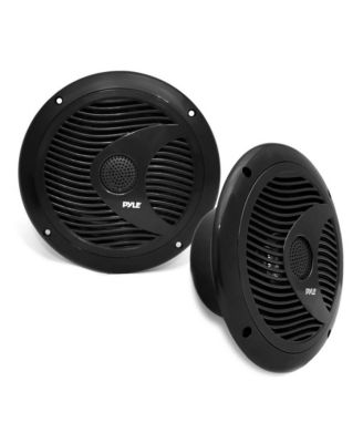 6.5" Waterproof Marine Speakers with LED Lights - 150 Watt, Black