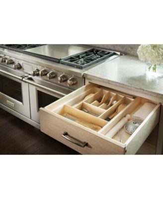 7 Cutlery Compartment Tray Cabinet Insert Short, Wooden, 4WCT-1SH