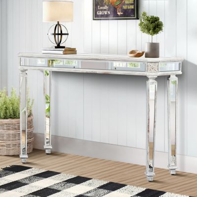 Streamdale Vintage Carved Mirror Console Table