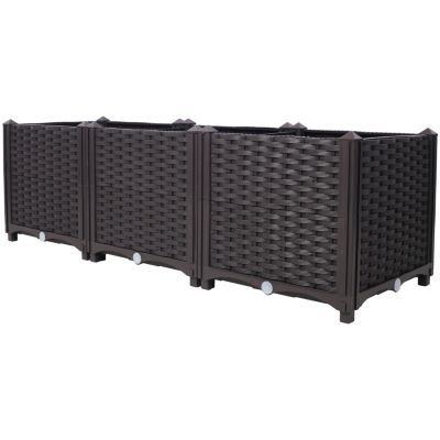 Streamdale Self-Watering Raised Garden Bed, 47"x15"x14.7