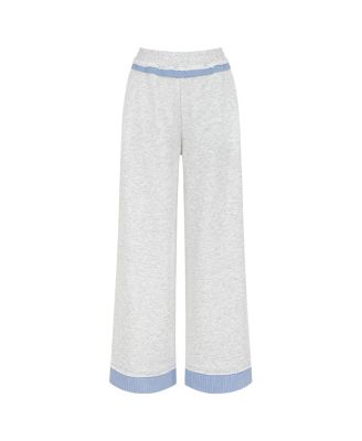 Women's Mid Rise Pants with Garni Details