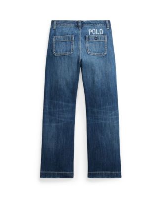 Polo Ralph Lauren Big Girls Logo Wide-Leg Jean - Macy's