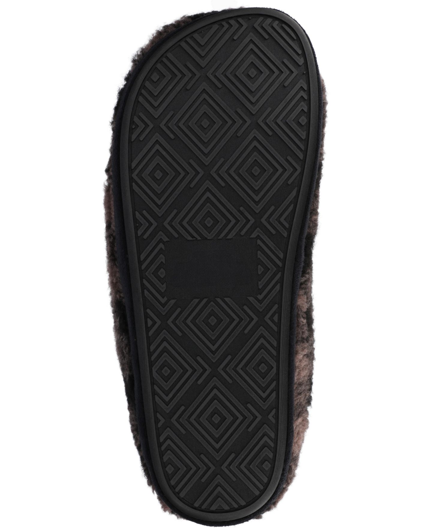 Мужские тапочки Vance Co. Roland Fleece Shearling Slide Slipper, цвет: Чёрный — фото 5