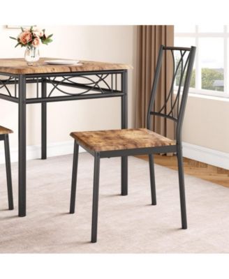 Kitchen Dining Room Table Set for 4 with Chairs, Dining Table with Chairs, 5 Piece Dining Table Set
