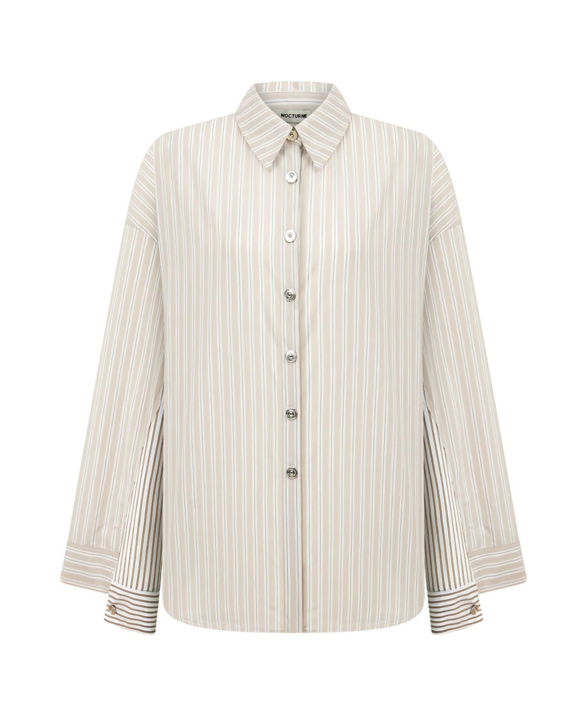 Nocturne Women's Striped Oversized Shirt