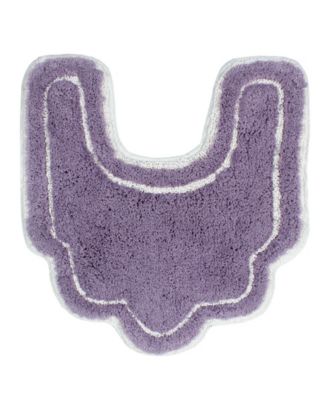 Allure Bathroom U-Shape Contour Toilet Rug, 20" x 20"