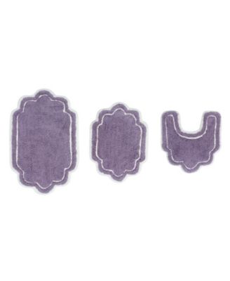 Allure Bathroom 3-Pc. Bath Rug Set