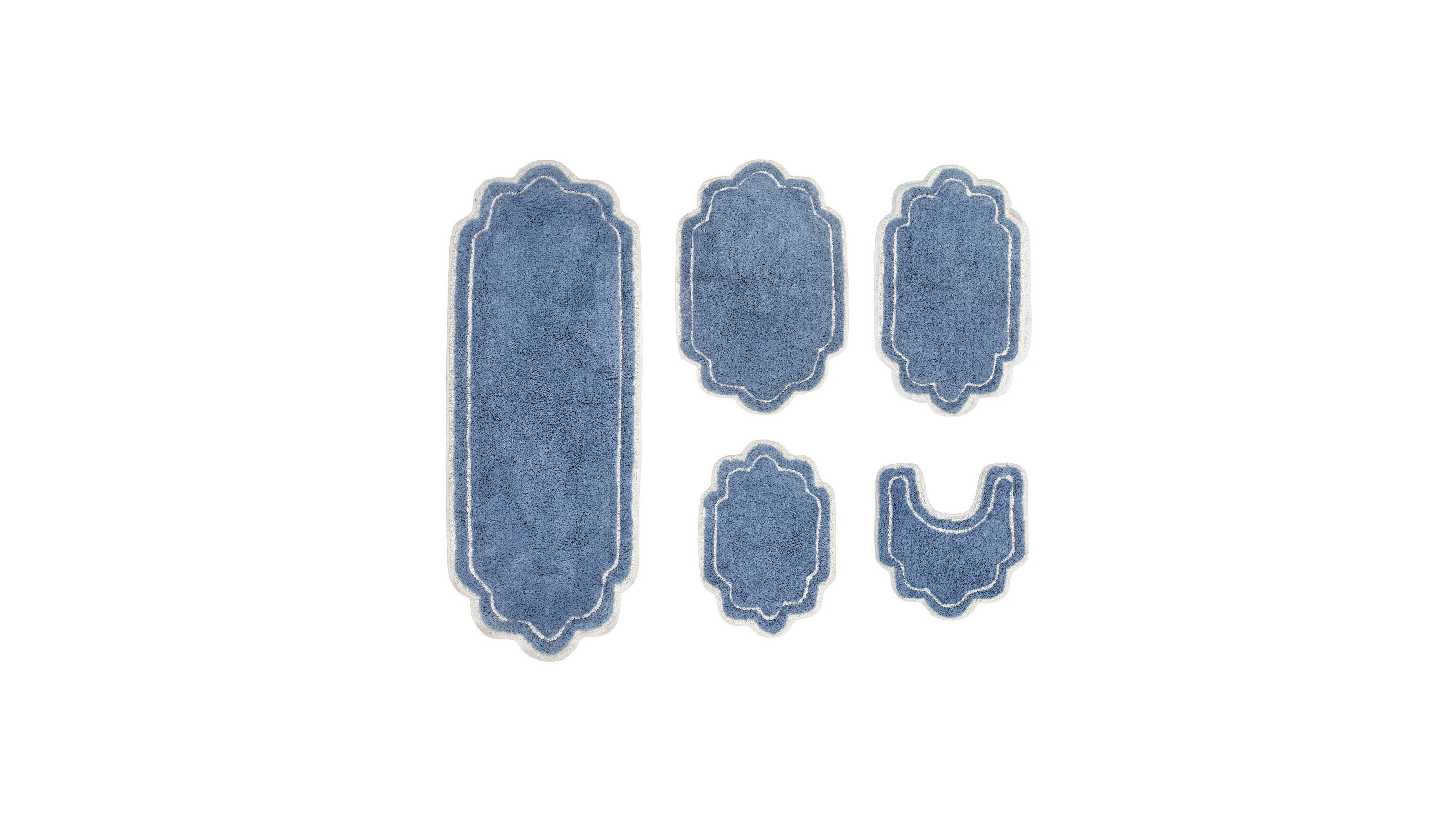 Home Weavers Allure Bathroom 5-Pc. Bath Rug Set