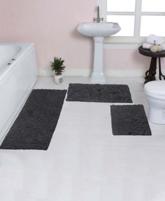 Bell Flower 3-Pc. Bath Rug Set