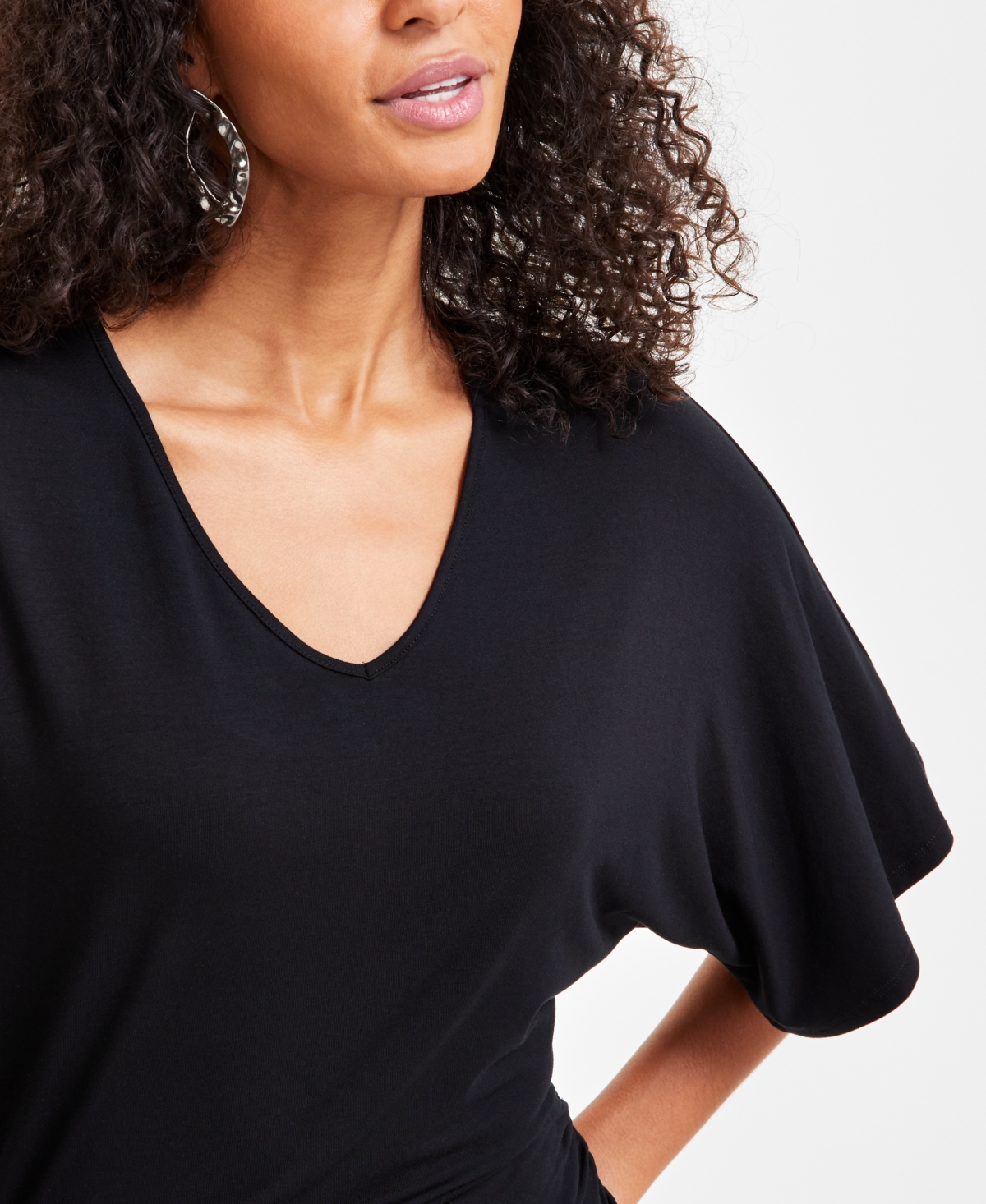 I.n.c. International Concepts Women's V-Neck Dolman-Sleeve Top, Exclusively at Macy's