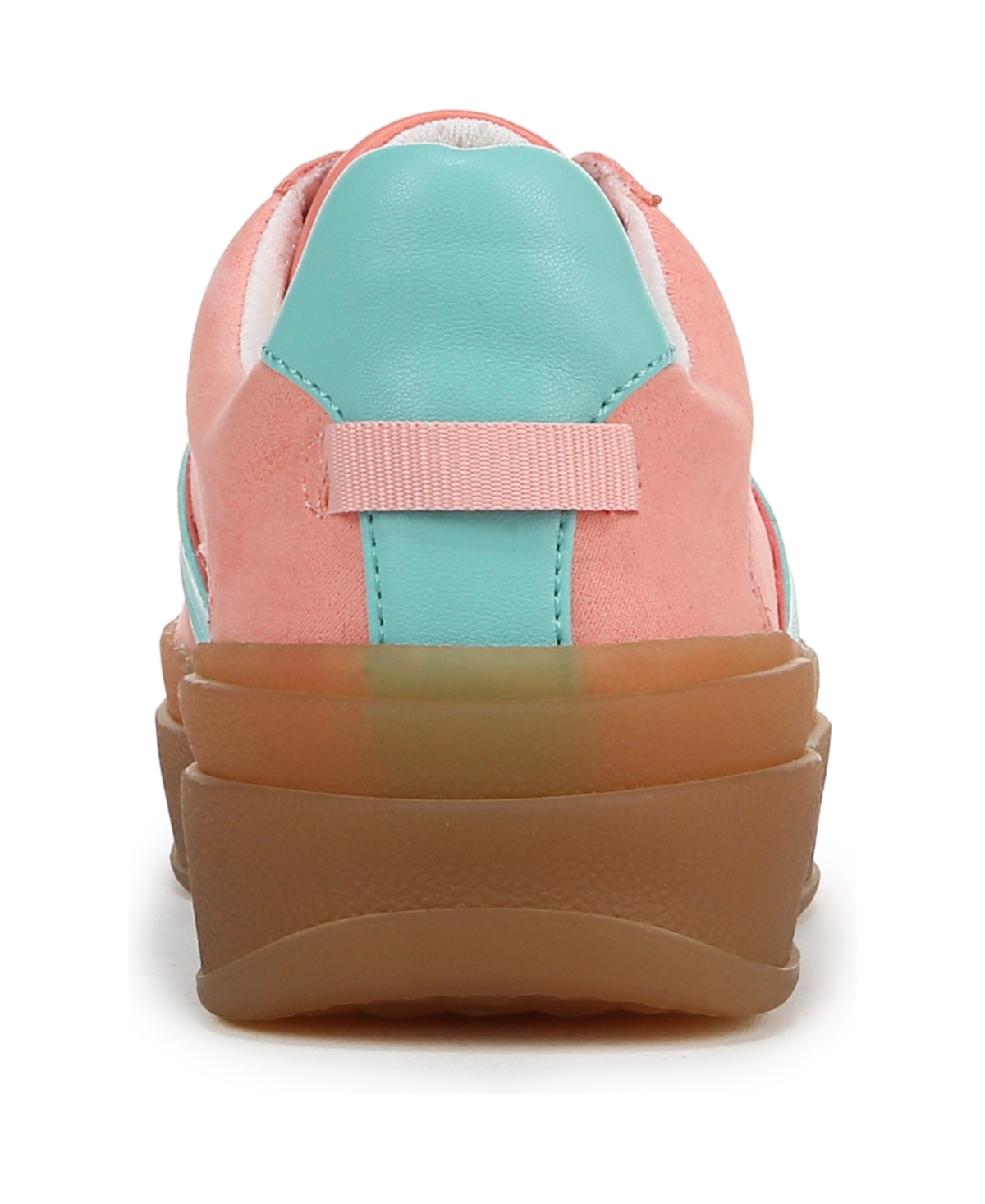 Franco Sarto Women's Vinto Lace Up Platform Sneakers In Coral Pink Fabric