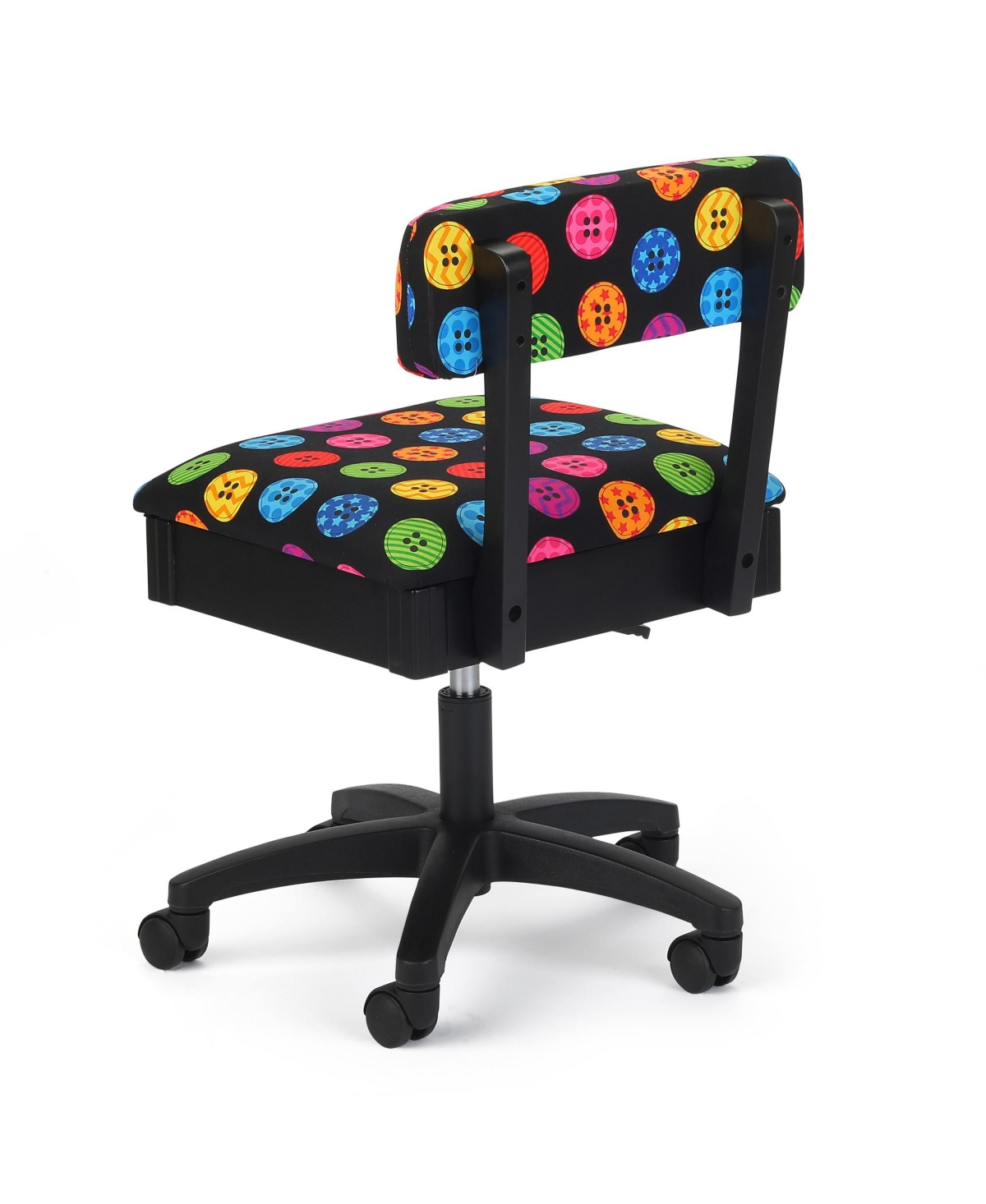 Arrow Companies, Llc Hydraulic Sewing Chairs: Bright Buttons - Multi-colors