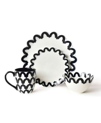 Arabesque Scallop Place 4-Pc. Set, Service For 4