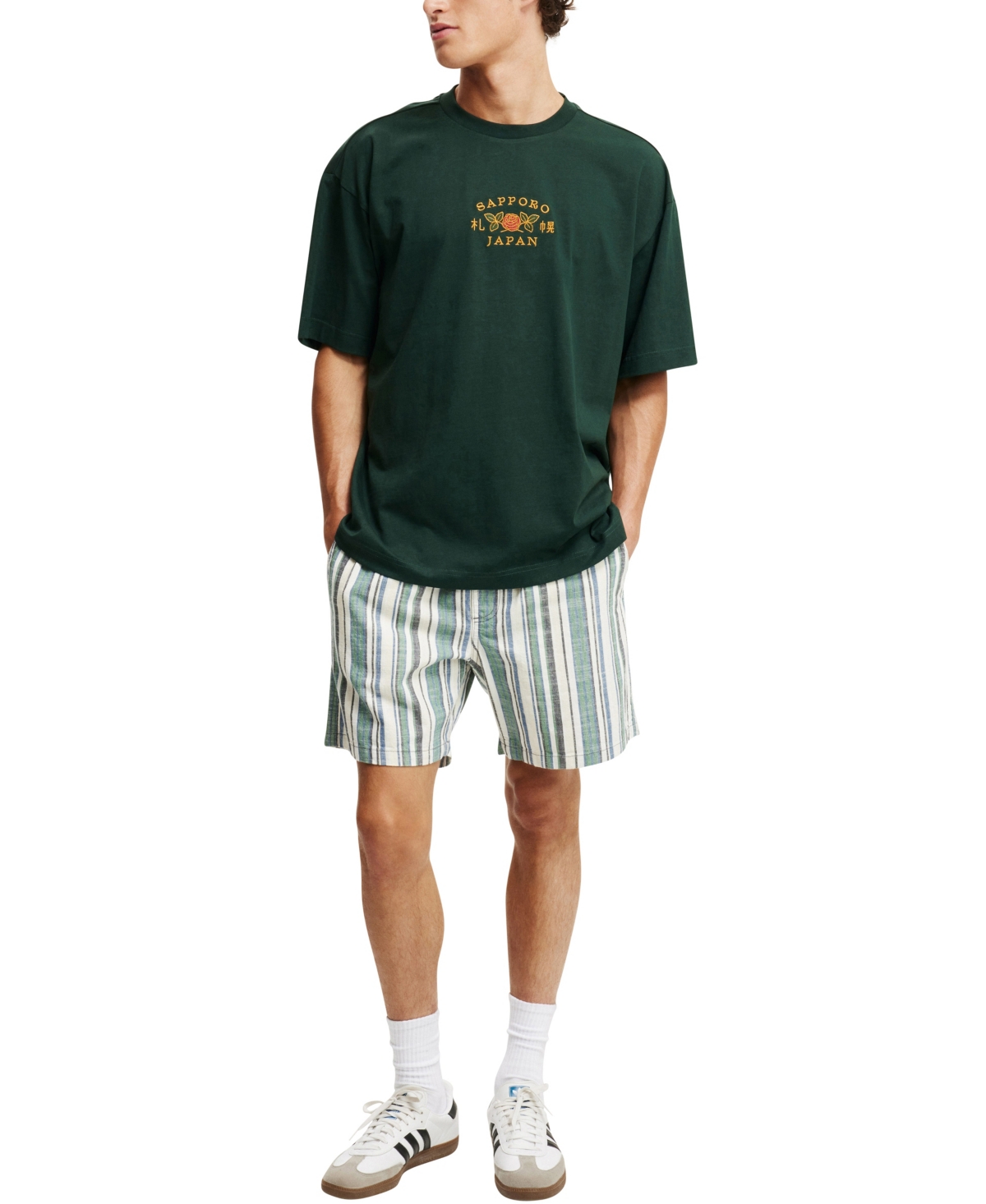 Cotton On Men's Box Fit Graphic T-Shirt -Sapporo