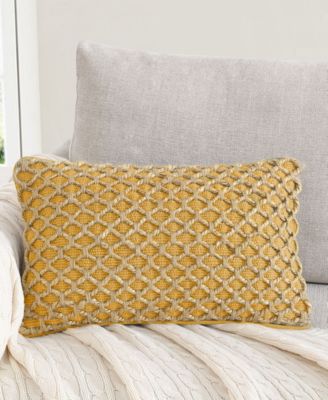 Jada Jute Decorative Pillow, 12" x 20"