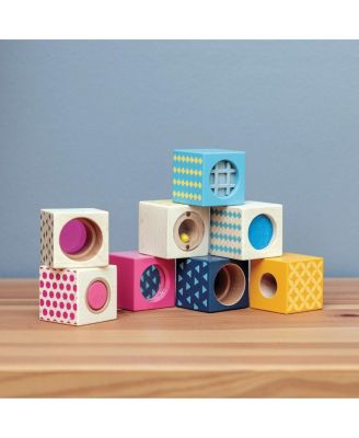 Bigjigs Wooden Sensory Blocks - Set of 8