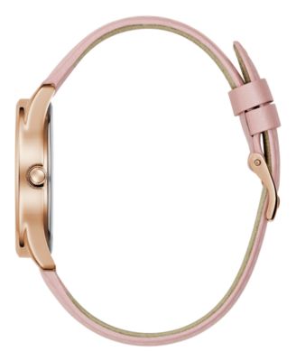 Women's Analog Pink Genuine Leather Watch, 36mm