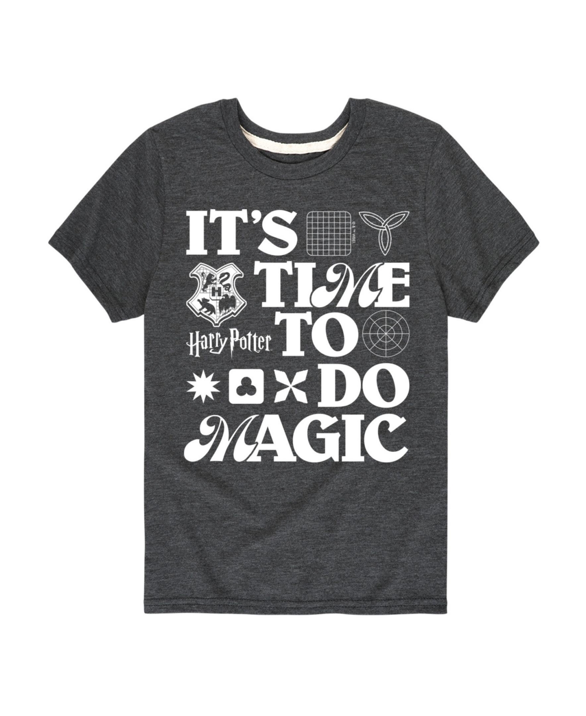 Hybrid Big Boys Harry Potter Do Magic Graphic Tee In Grey