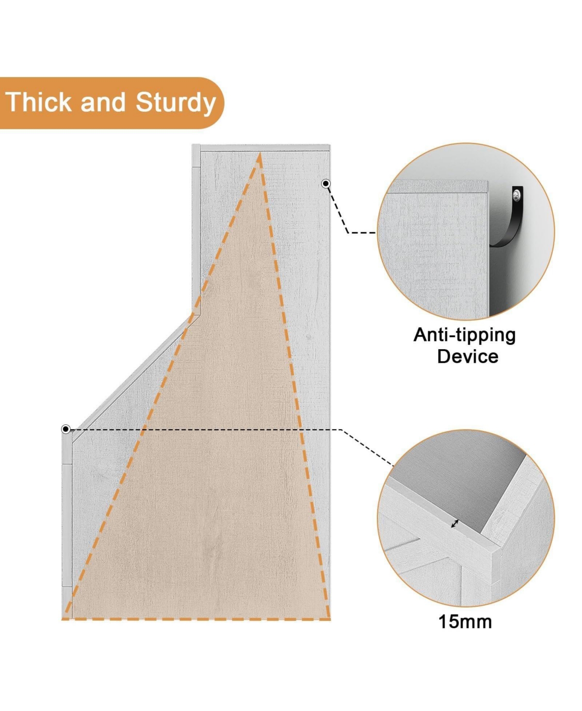 Gaomon Kids Bookshelf Bookcase Toddlers Playhouse Cabinet Shelf