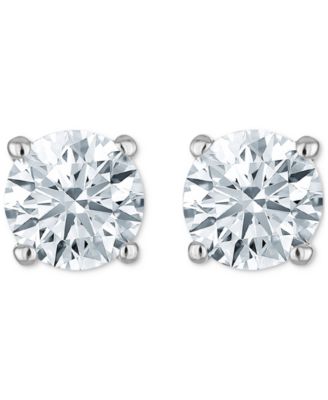 Diamond Four Prong Stud Earrings (3/8 ct. tw) in 14k White Gold or 14k Gold