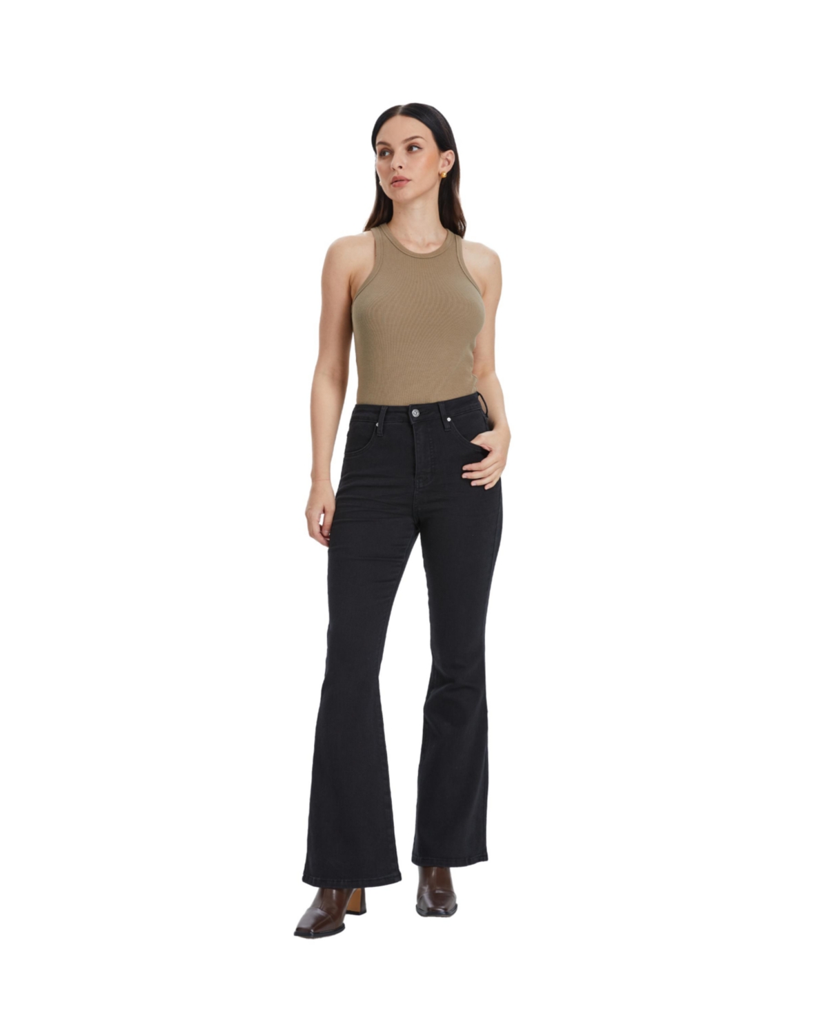 Bayeas Women's High Rise Flare Jeans